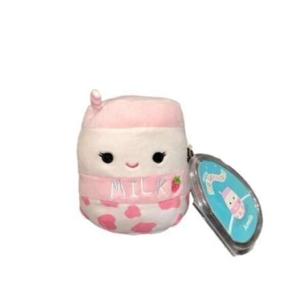 Squishmallows Amelie Strawberry Milk / Cow Print - Picture 1 of 5
